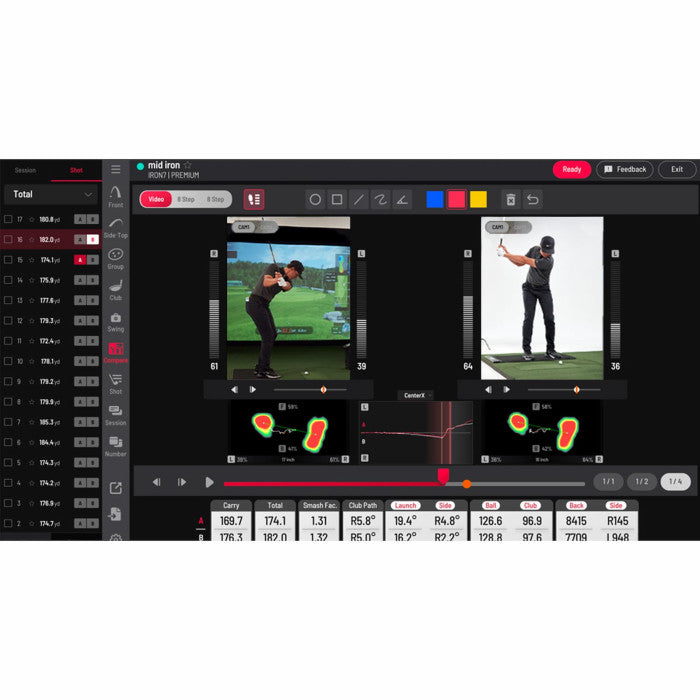 Uneekor Performance Optix Package - Swing Optix Camera Set & Balance Optix Mat