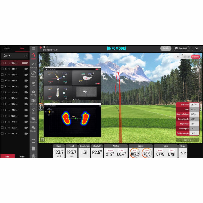 Uneekor Performance Optix Package - Swing Optix Camera Set & Balance Optix Mat