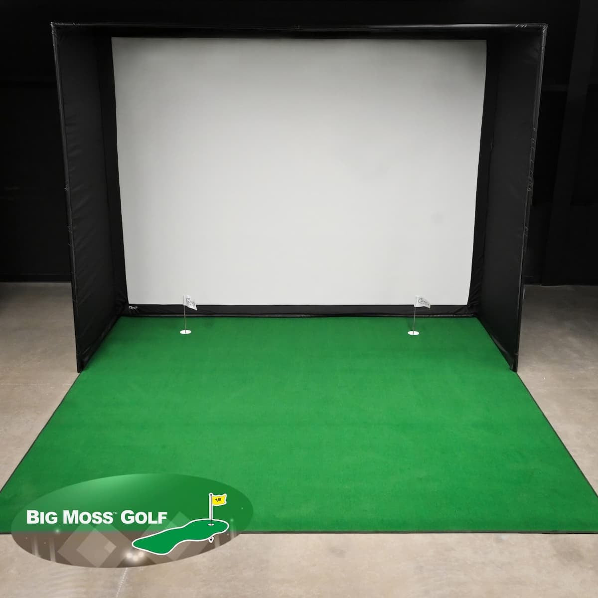 Golf Simulator Turf for Carl's Place DIY Enclosures by Big Moss